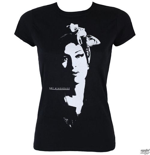 tričko dámske Amy Winehouse - Scarf Portrait - Black - AMYTS01LB0