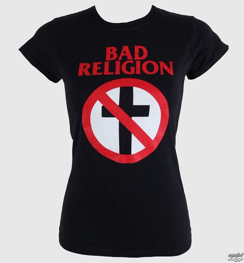 tričko dámske Bad Religion - Cross Buster - Black - KINGS ROAD - 00460