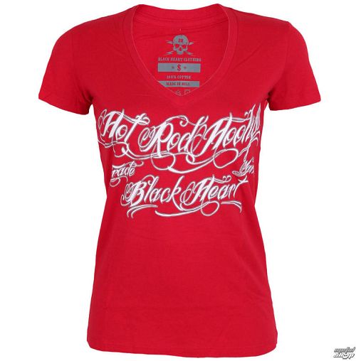 tričko dámske BLACK HEART - HOT ROD HOOLIGAN - RED - 010-0008-RED