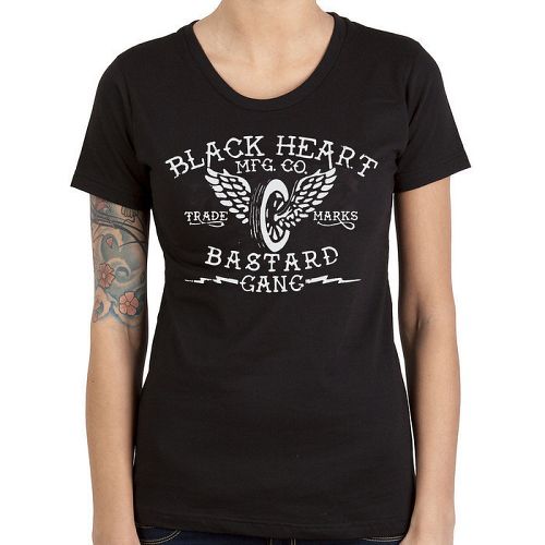 tričko dámske BLACK HEART - Speed Wheels - Black
