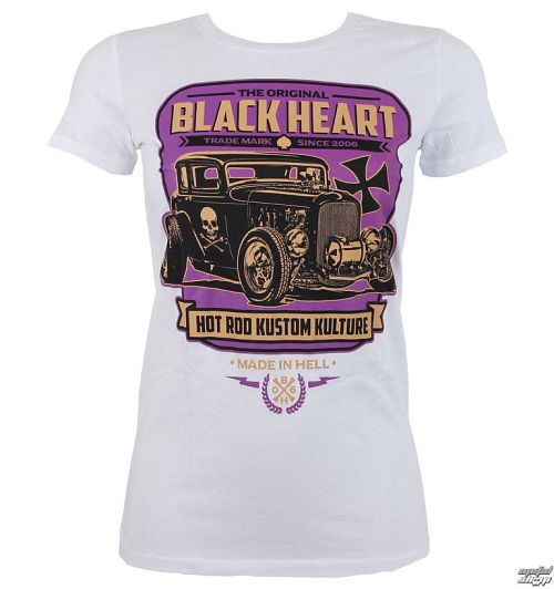 tričko dámske BLACK HEART - UNITED - WHITE - 010-0062-WHT