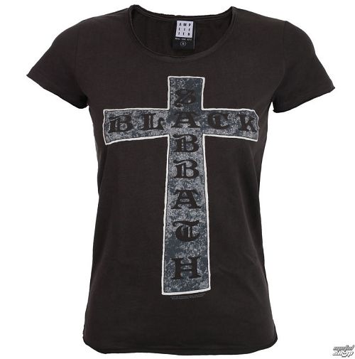tričko dámske BLACK SABBATH - CROSS - Charcoal - AMPLIFIED - ZAV601BSC