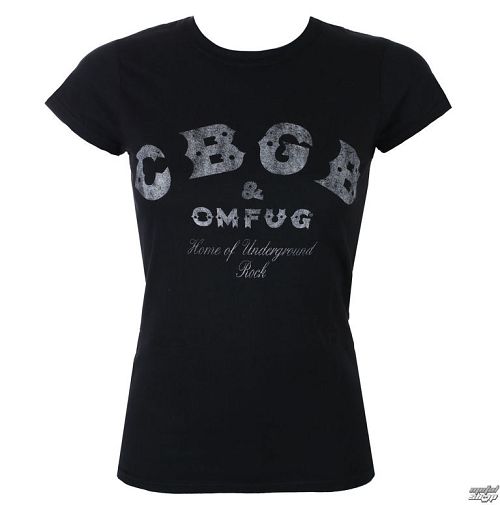 tričko dámske CBGB - Classic Logo - Black - ROCK OFF - CBGBTS01LB