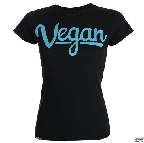 tričko dámske COLLECTIVE COLLAPSE - Vegan Letters - turquoise - CCC003