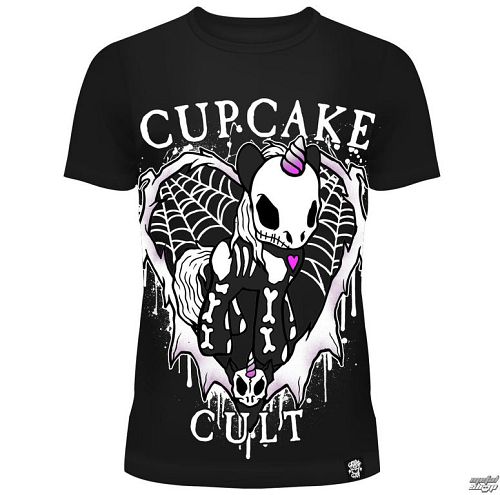 tričko dámske Cupcake Cult - UNICORN TIME - BLACK - POI537