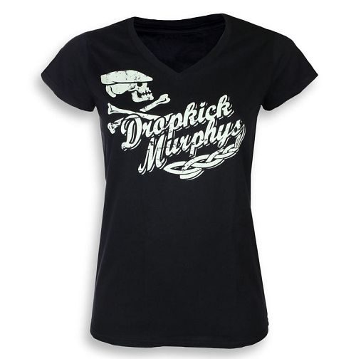 tričko dámske Dropkick Murphys - Scally Skul - Black - KINGS ROAD - 20061145