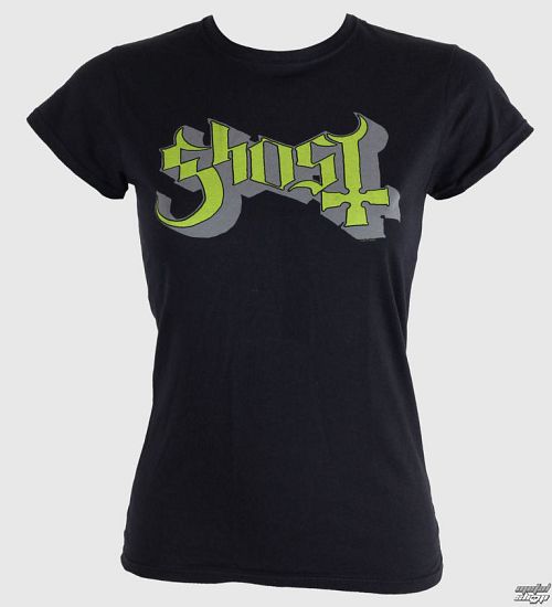 tričko dámske Ghost - Keyline Logo - Green Grey - ROCK OFF - GHOTEE02