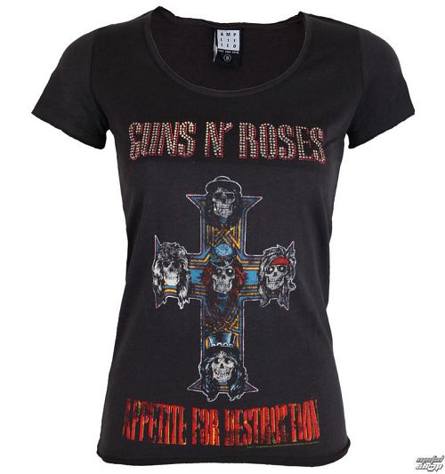tričko dámske Guns N' Roses - CLASSIC DIAMANTE - AMPLIFIED - AV601APS