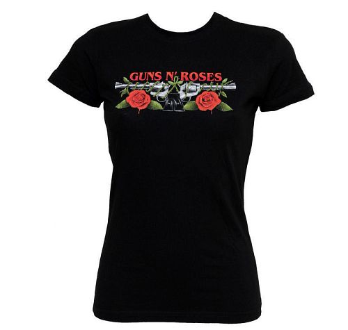 tričko dámske Guns N Roses - Roses Pistols - BRAVADO USA  - GNR1017