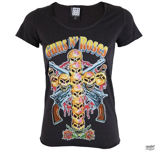 tričko dámske Guns N' Roses - Skull Cross - AMPLIFIED - AV601NSC