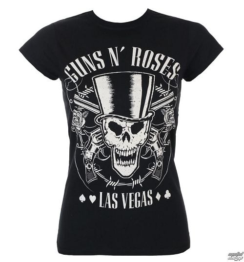 tričko dámske Guns N' Roses - Skull & Pistols - ROCK OFF - GNRTS37LB