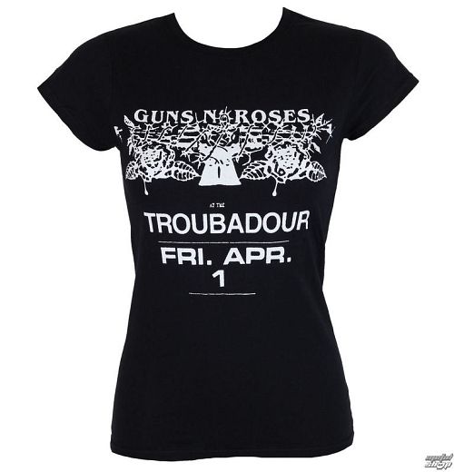 tričko dámske Guns N' Roses - Troubadour - ROCK OFF - GNRTS29LB