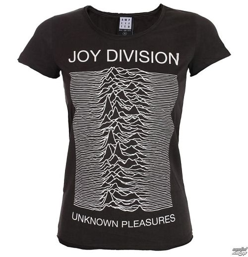 tričko dámske JOY DIVISION - UNKNOWN PLEASURES - Charcoal - AMPLIFIED - ZAV601JDU