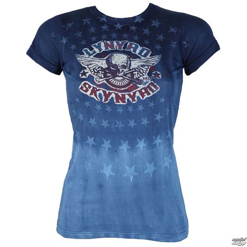tričko dámske Lynyrd Skynyrd - Skynyrd Stars Tie-Dye Juniors - LIQUID BLUE - 13801J