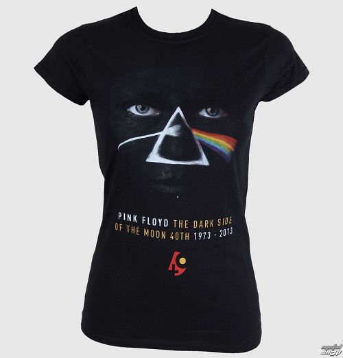 tričko dámske Pink Floyd - DSOTM 40th Face Paint - Black - ROCK OFF - PF70