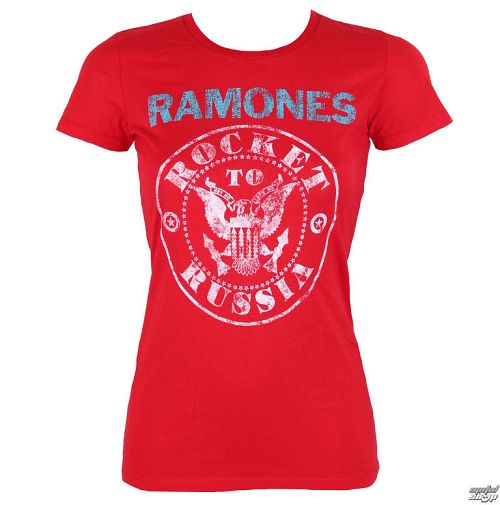 tričko dámske RAMONES - ROCKET RUSSIA - RED - BRAVADO - 95221557