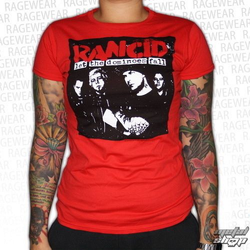 tričko dámske Rancid - Dominoes - Red - RAGEWEAR - 164GSR13