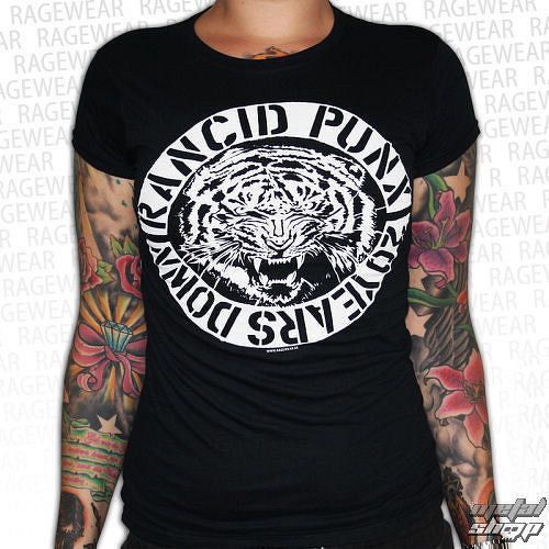 tričko dámske Rancid - Tiger - Black - RAGEWEAR - 164GSS10