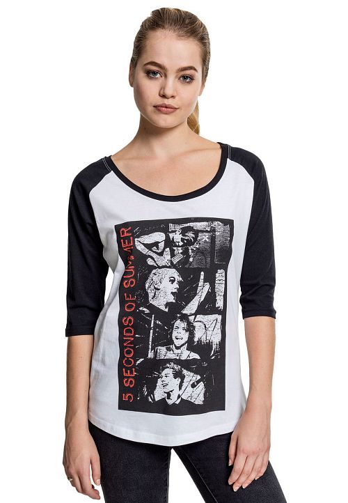 tričko dámske s 3/4 rukávom 5 Second of Summer - MT442