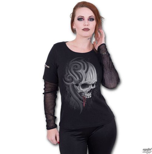 tričko dámske s dlhým rukávom SPIRAL - DEATH ROAR - T151F466