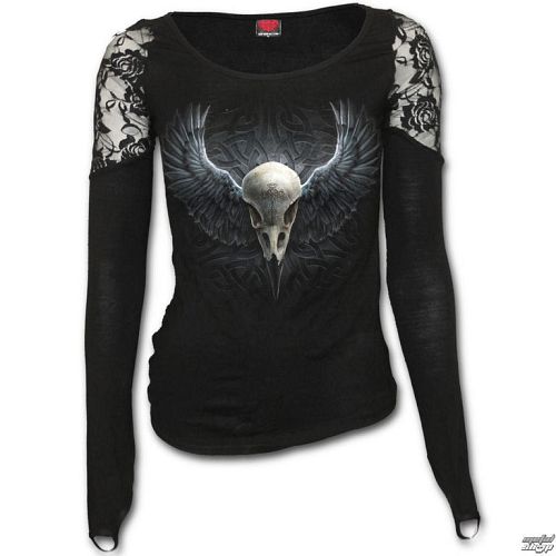 tričko dámske s dlhým rukávom SPIRAL - Raven Cage - T125F443