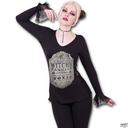 tričko dámske s dlhým rukávom SPIRAL - Witchy Familiar - D065F450
