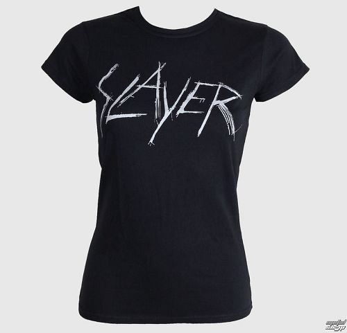 tričko dámske Slayer - Scratchy Logo - ROCK OFF - SLAYTEE23LB