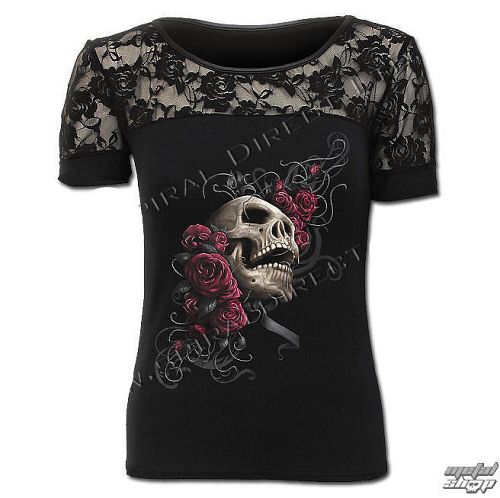 tričko dámske SPIRAL - Rose Skull - TR355316
