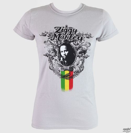 tričko dámske Ziggy Marley - Peaceful - Grey - KINGSROAD - 51522
