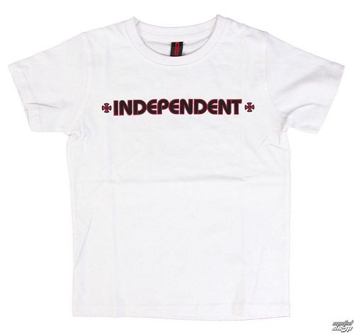 tričko detské INDEPENDENT - Bar Cross - White - INAYTE-900