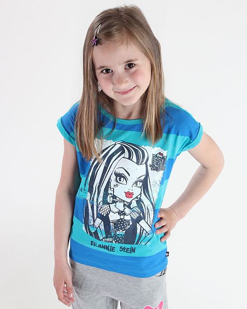 tričko dievčenská Monster High - Blue/Turquise - MOH 519