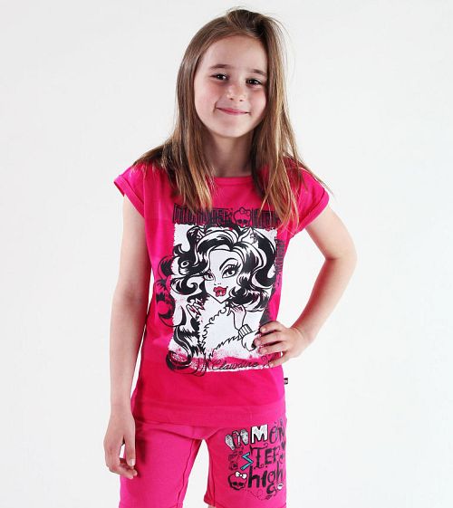 tričko dievčenská Monster High - Pink - MOH 520