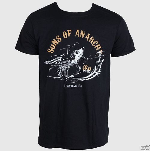 tričko pánska Sons Of Anarchy - Očarujúce - Black - LIVE NATION - PE11064TSBP