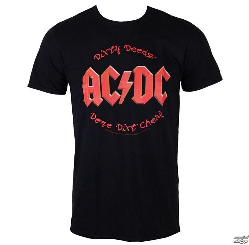 tričko pánske AC/DC - Dirty Deeds - BLK - LOW FREQUENCY - ACTS05010