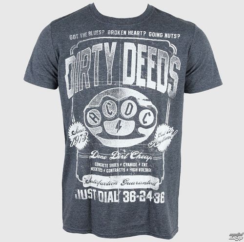 tričko pánske AC/DC - Dirty Deeds Duster - Black - LIVE NATION - RTACDC3837