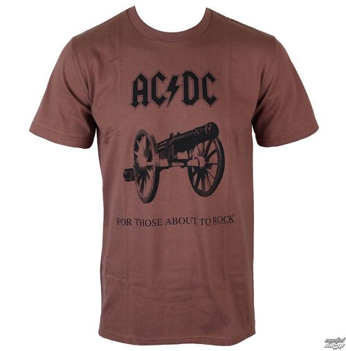 tričko pánske AC/DC - For Those about to rock - GREY - LOW FREQUENCY - ACTS05004