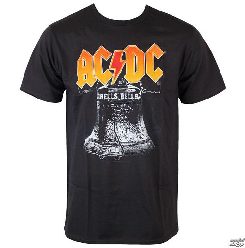 tričko pánske AC/DC - Hells Bells - GREY - LOW FREQUENCY - ACTS05006