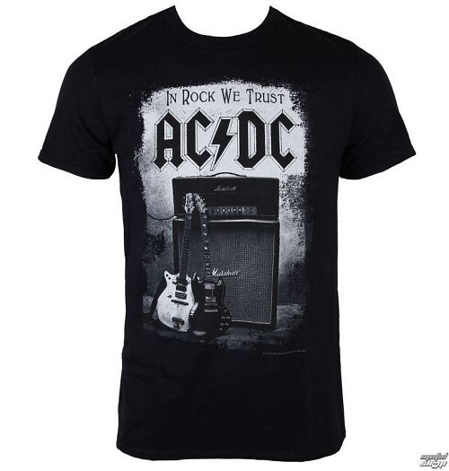 tričko pánske AC/DC - In Rock We Trust - BLK - LOW FREQUENCY - ACTS05002