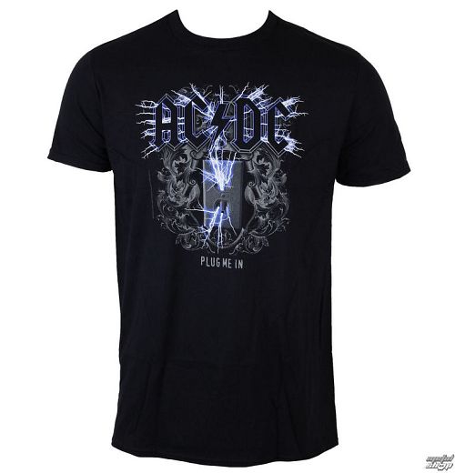 tričko pánske AC/DC - Plug me in - BLK - LOW FREQUENCY - ACTS05005