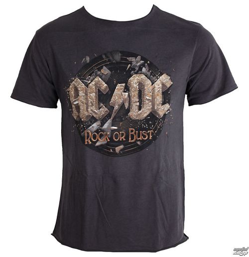 tričko pánske AC/DC - Rock Or Bust Tour - Charcoal - AMPLIFIED - ZAV210RKT