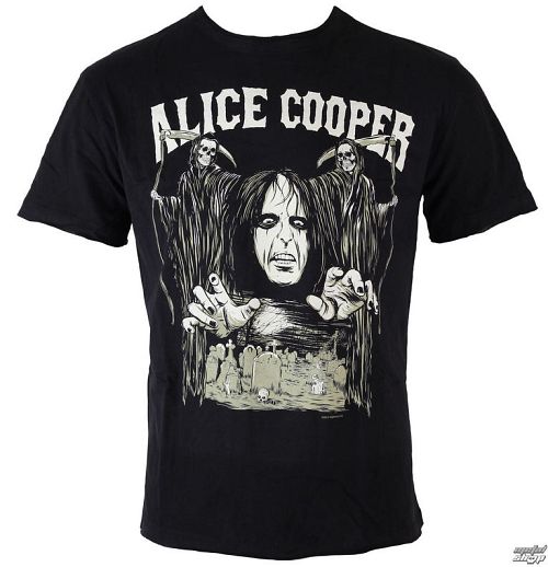tričko pánske Alice Cooper And Zadné - BLK - AMPLIFIED - AV210CRP