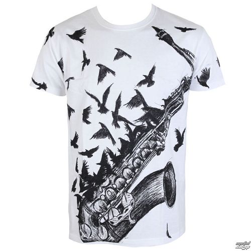 tričko pánske ALISTAR - Sax&Crows - White - ALI328