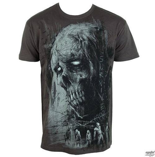 tričko pánske ALISTAR - Zombie Survive - grey - ALI315