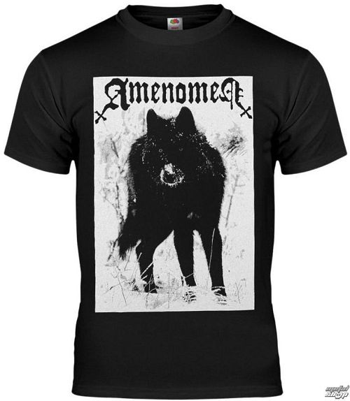 tričko pánske AMENOMEN - SNOW WOLF - OMEN037KM BLACK