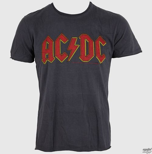 tričko pánske AMPLIFIED - AC/DC - Logo - Charcoal - ZAV210ACL