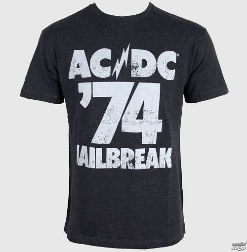 tričko pánske AMPLIFIED - AC/DC - Tour 74 Faded - Black - ZAW260A74