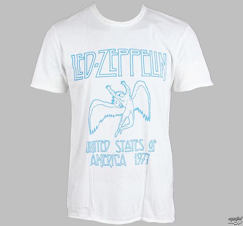 tričko pánske AMPLIFIED - Led Zeppelin - 77 - White - ZAV210LZ7