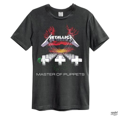 tričko pánske AMPLIFIED - Metallica - Master Of Puppets - Charcoal - ZAV210MMP