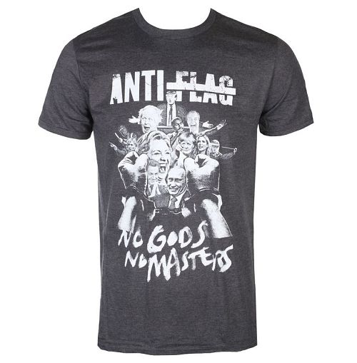 tričko pánske Anti Flag - No Gods, No Masters - Dark Heather - KINGS ROAD - 20111087