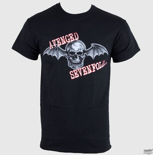 tričko pánske Avenged Sevenfold - Death Bat Glow Skull - LIVE NATION - 10726